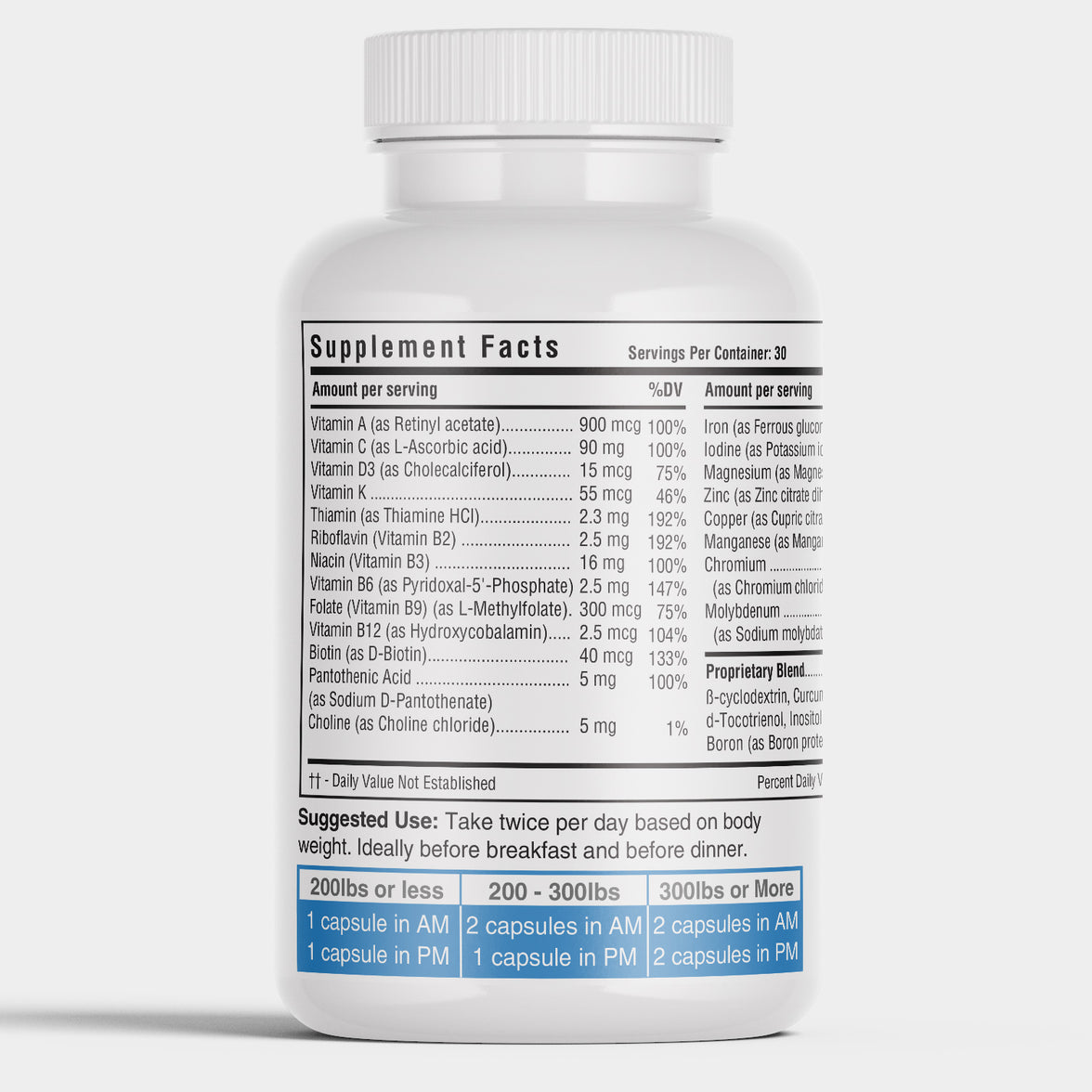 Time in Range Healthy Glucose Metabolism Support Multivitamin 60 count